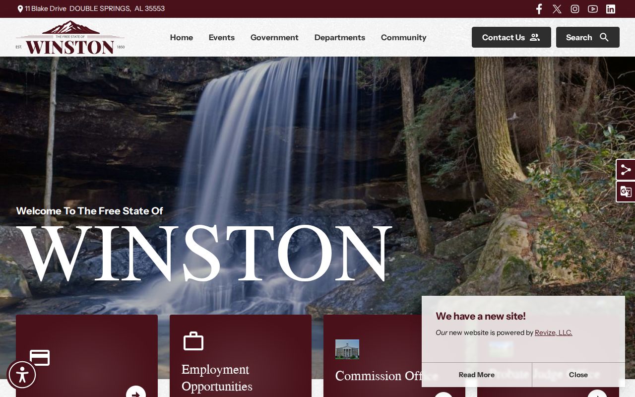 Winston County Court records official county government page