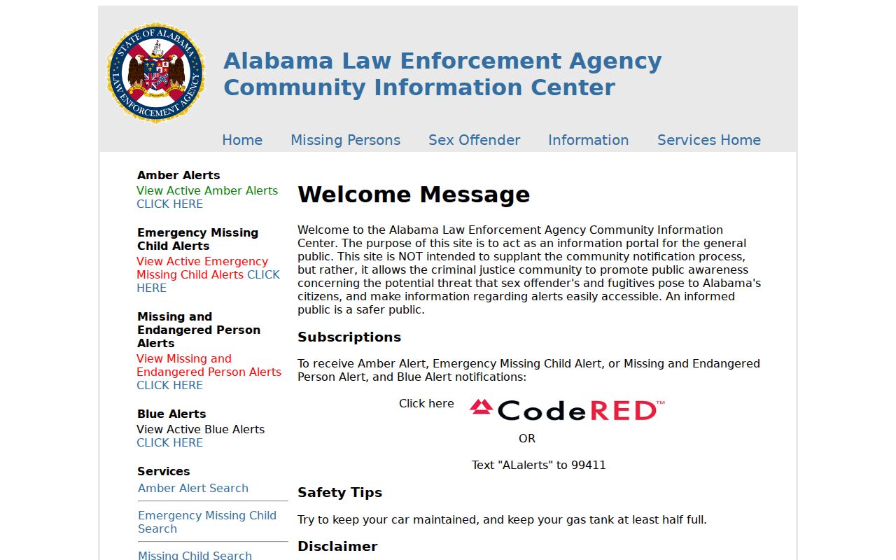 ALEA registry distinguished from Winston County inmate records