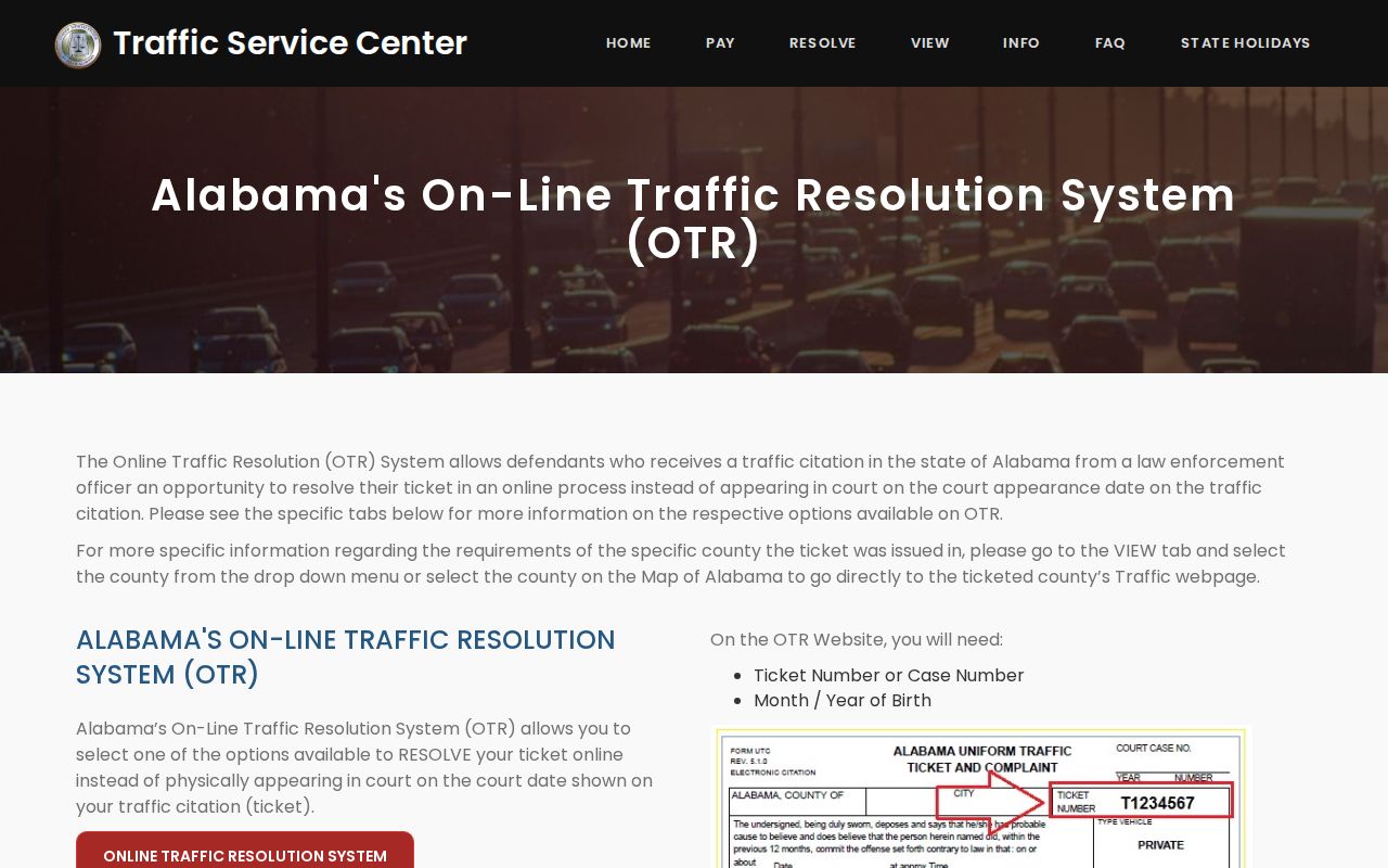 Winston County traffic court records and online traffic resolution